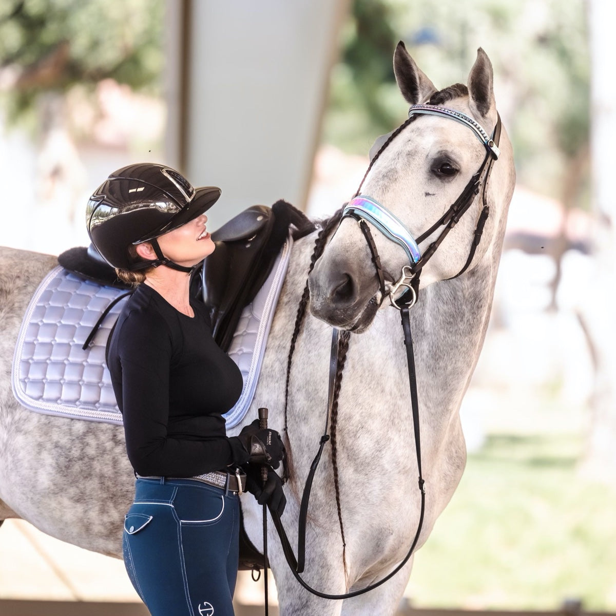 Elsa Neon Patent Snaffle Bridle  PONY, COB, FULL, XFULL