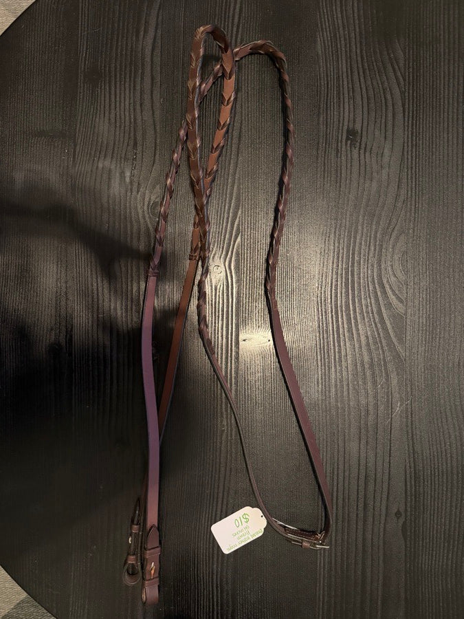 Braided Leather Reigns- 54 inches