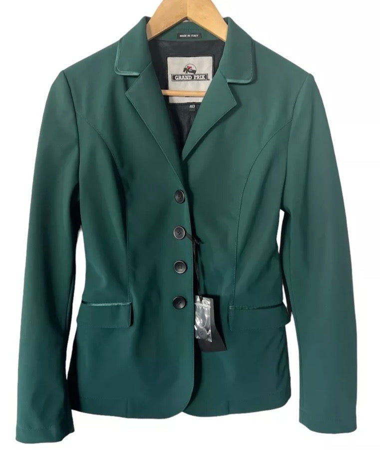 NWT Grand Prix Dolce Show Coat, hunter green
