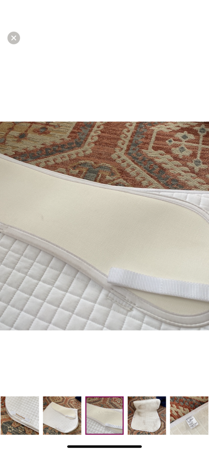 EUC Back On Track ThinLine All Purpose Contender II Saddle Pad White