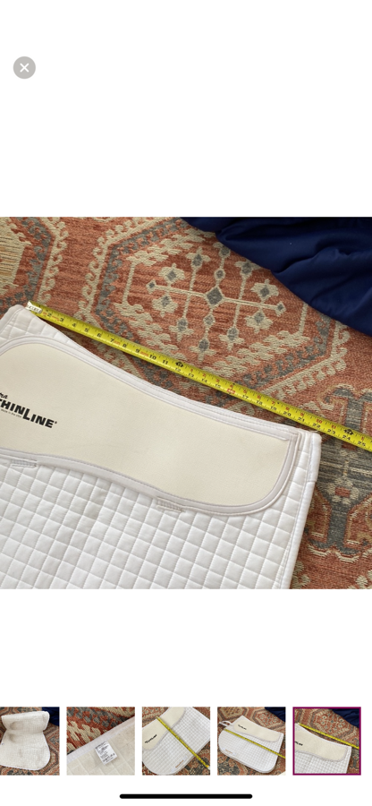 EUC Back On Track ThinLine All Purpose Contender II Saddle Pad White