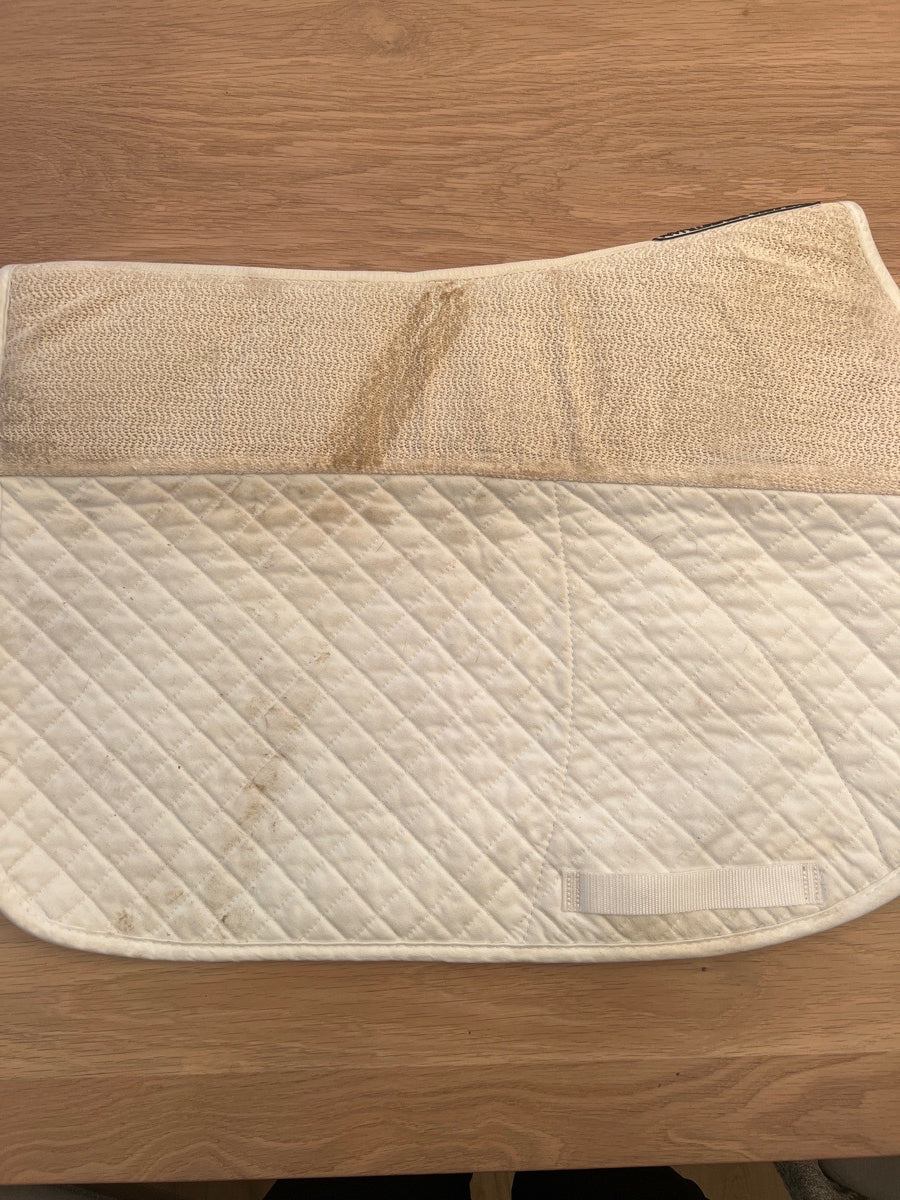 Success Equestrian white no slip saddle pad