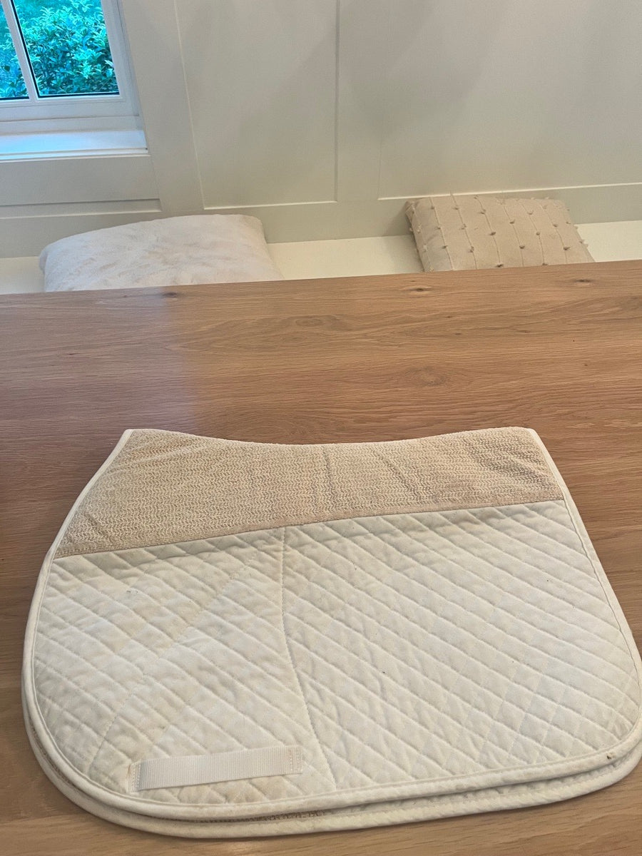 Success Equestrian white no slip saddle pad