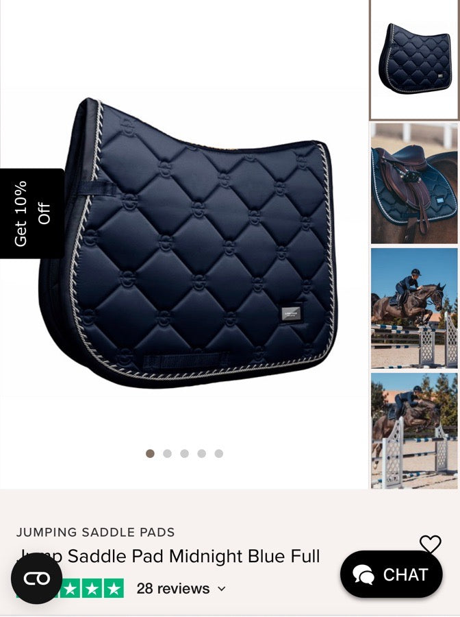 navy blue saddle pad