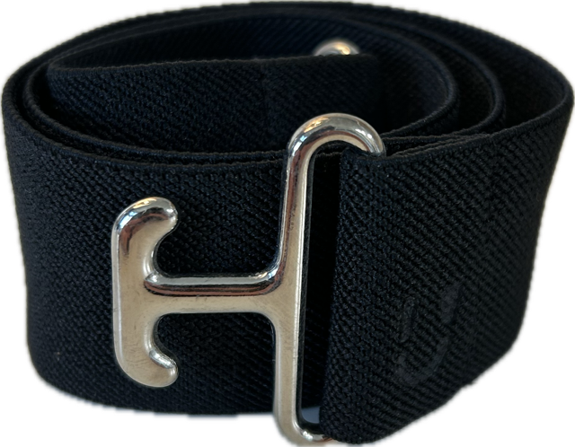 Ruespari Elastic Surcingle Belt in Black - Women's Small