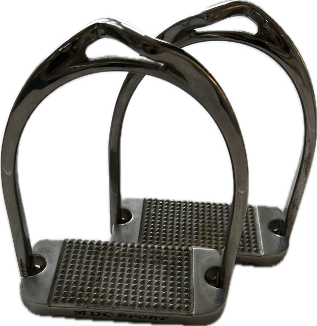 MDC 'S' Classic Aluminum Tread Stirrup Irons - 5"