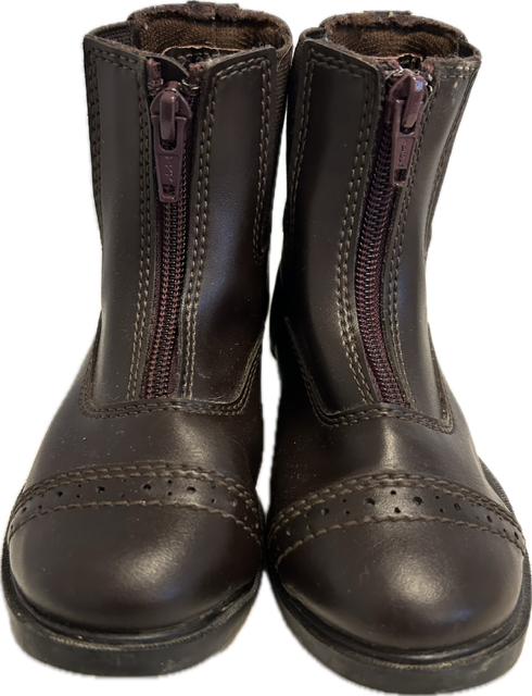 TuffRider Children's Starter Front Zip Paddock Boots - 10