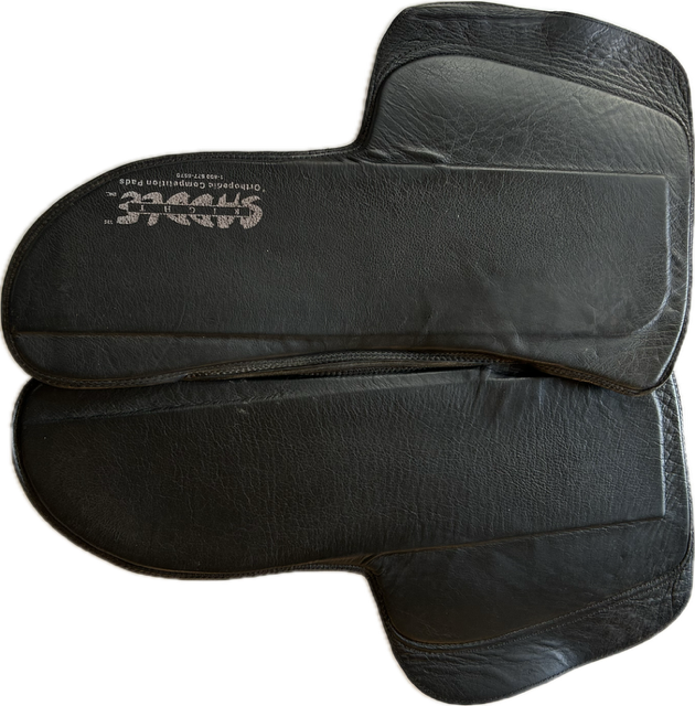 SaddleRight English Glove Leather Saddle Pad - Full/Horse