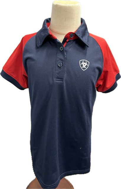 ARIAT Youth Short Sleeve Polo - Medium (10)