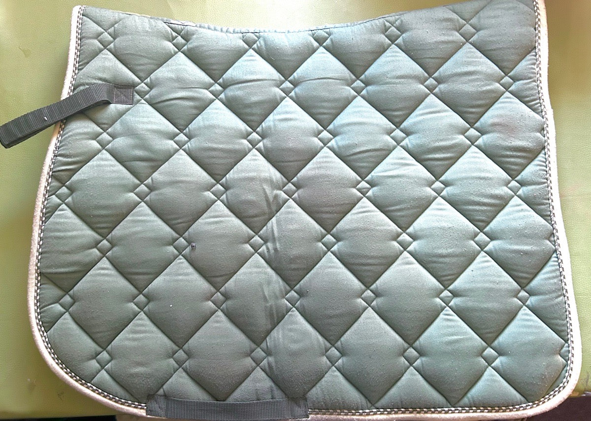 Roma Quilted Green Dressage Saddle Pad