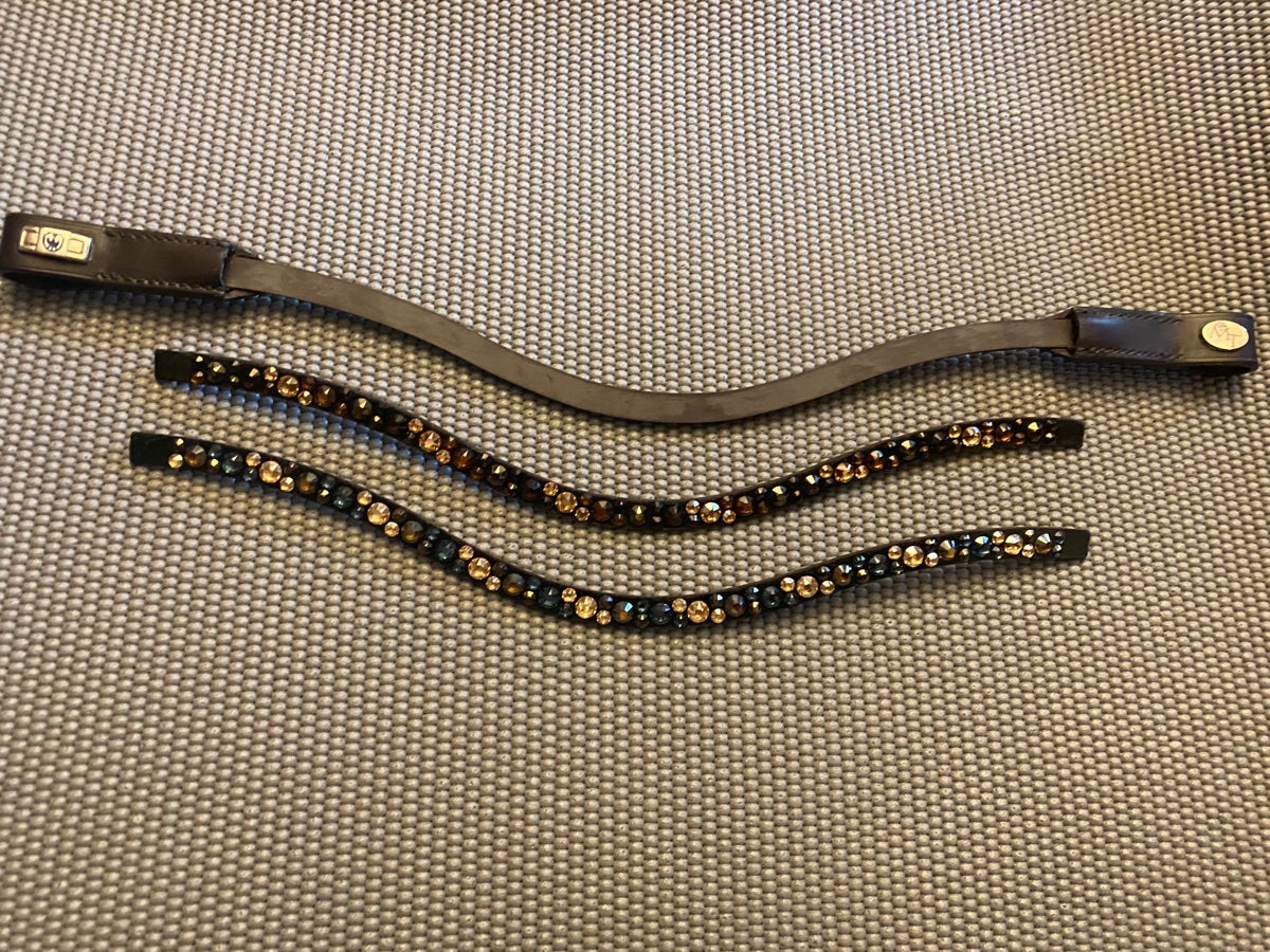 17” MagicTack Browband With 2 Inlays