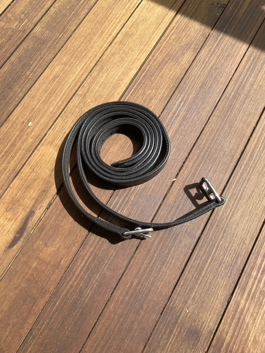 Nylon lined 48 inch Black stirrup leathers