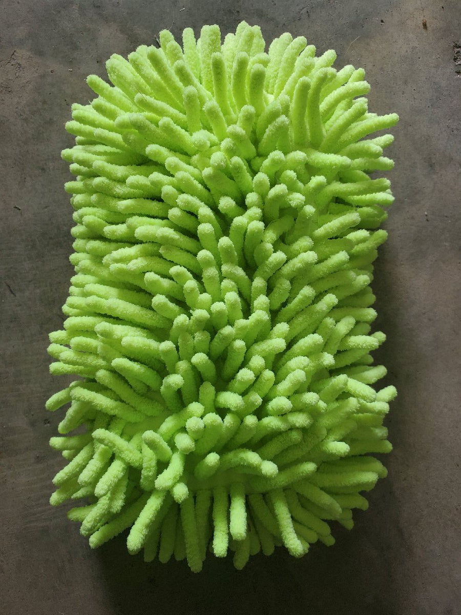 Green Fuzzy Bath Sponge