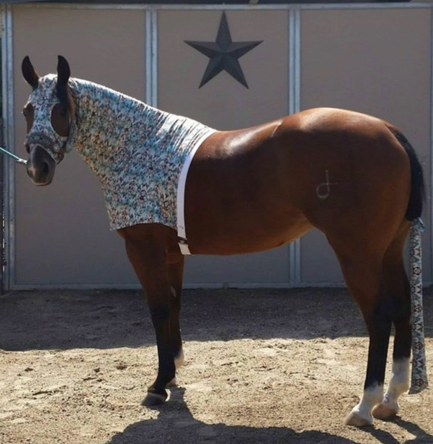 Solid Navy Horse Hood Sleazy