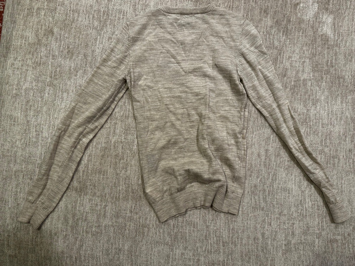 Kingsland Tan/Beige  V-Neck Knit Sweater