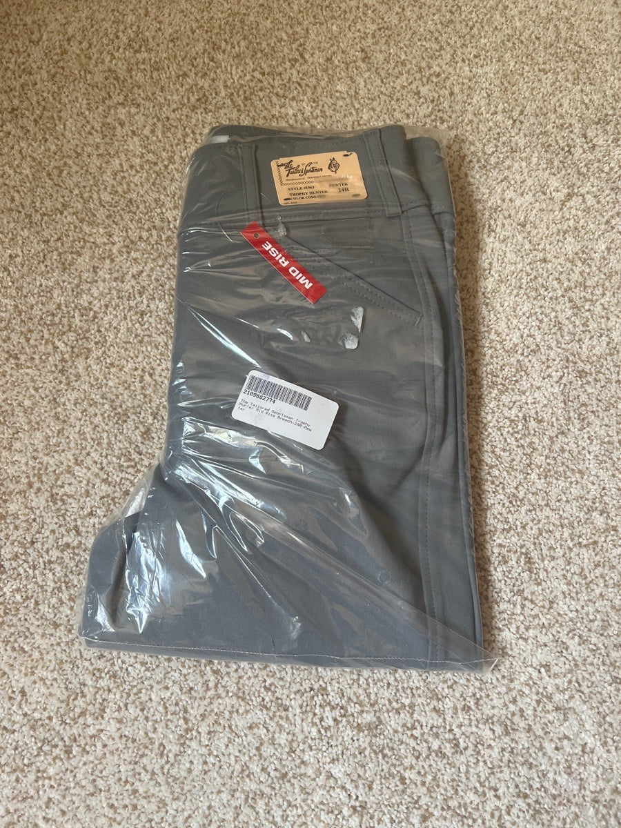 Tailored Sportsman’s/ mid rise / pewter / size 24r
